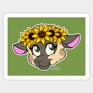 Sweet Sheep - Sunflower Crown (Dusty) Sticker